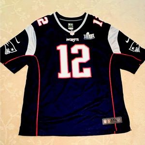 Tom Brady #12 Super Bowl jersey